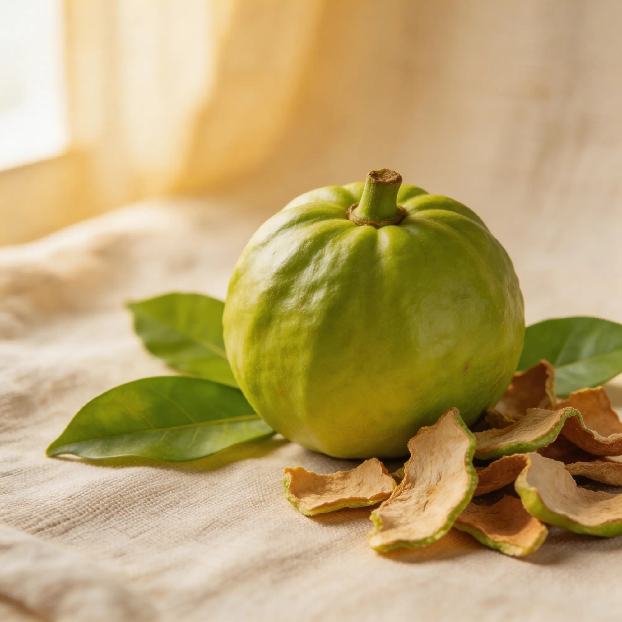 Garcinia cambogia fruit and extract supplement capsules